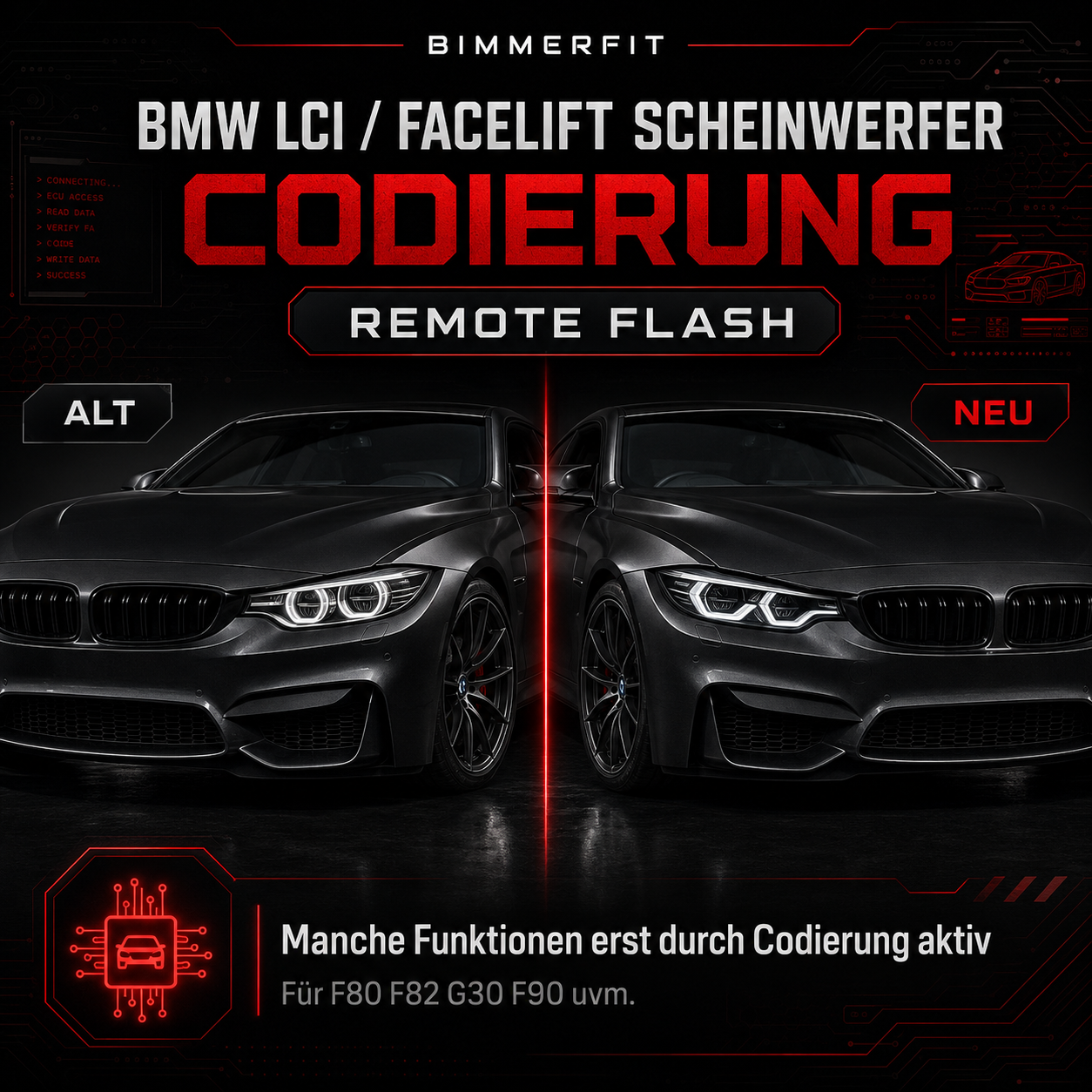BMW LCI / Facelift Scheinwerfer Codierung Remote