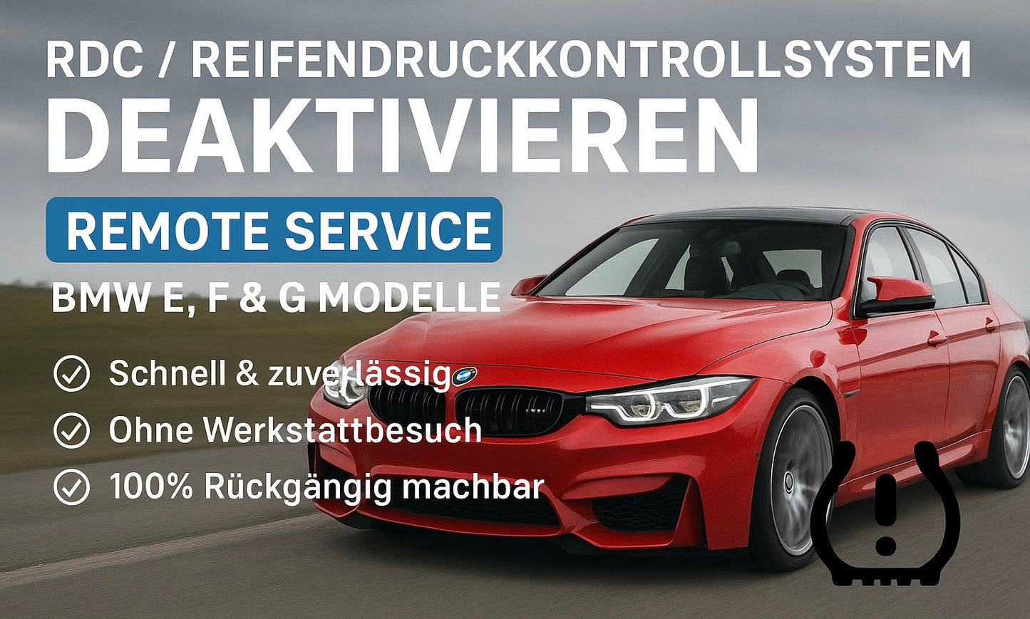 🔧 RDC / Reifendruckkontrollsystem deaktivieren – Remote Service für BMW E, F & G Modelle
