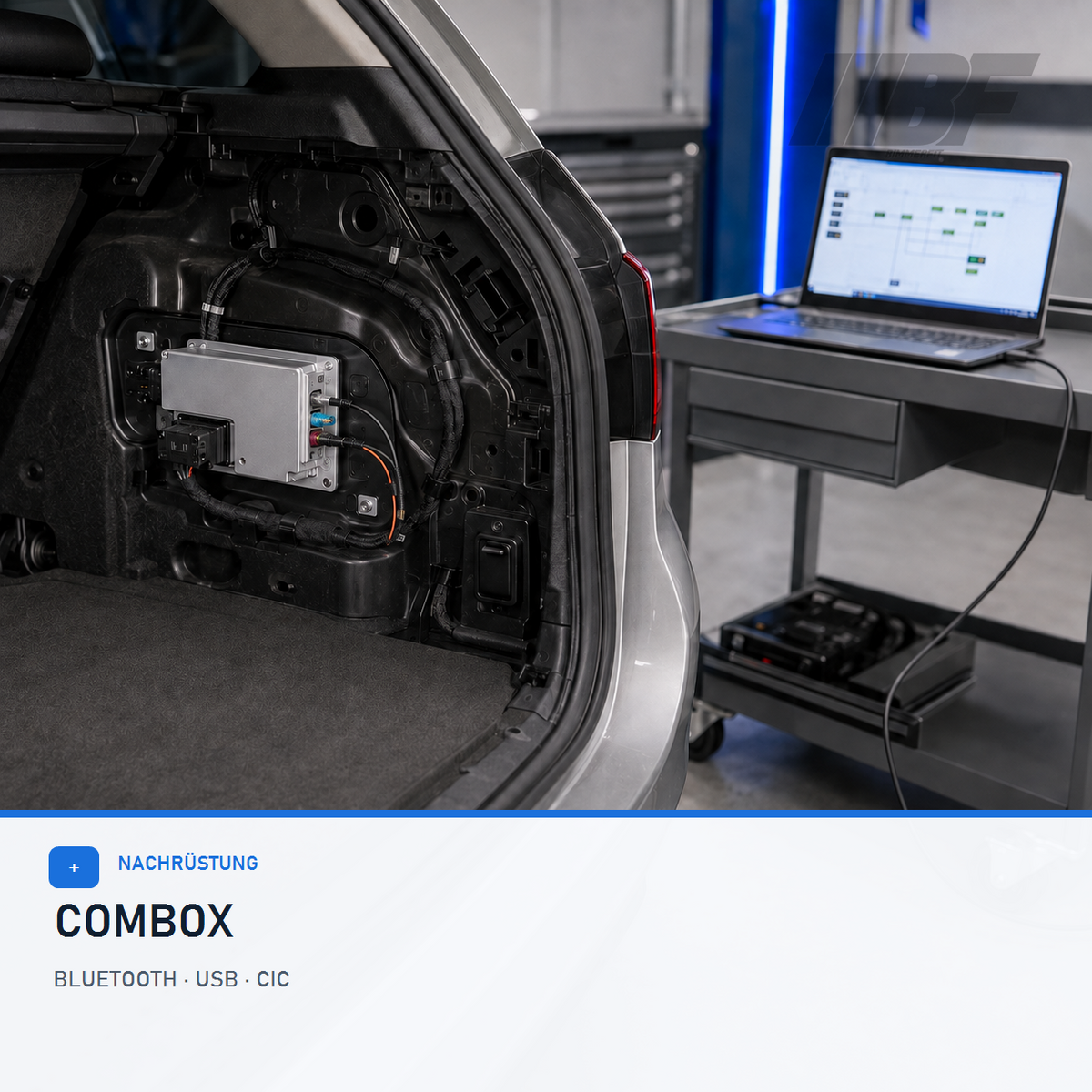 BMW Combox und Infotainment-Hardware für Bluetooth-Audio und USB prüfen