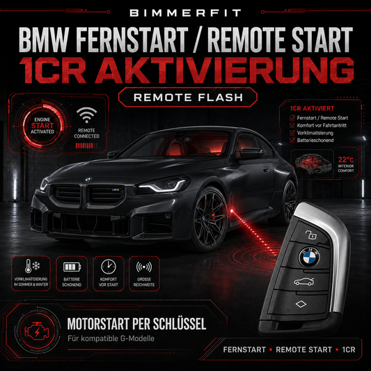 BMW Fernstart / Remote Start per Schlüssel – 1CR Aktivierung