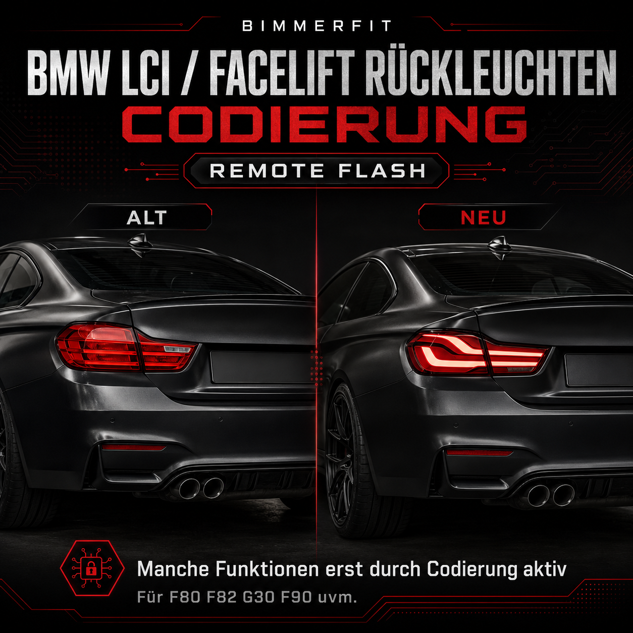 BMW LCI / Facelift Rückleuchten Codierung Remote
