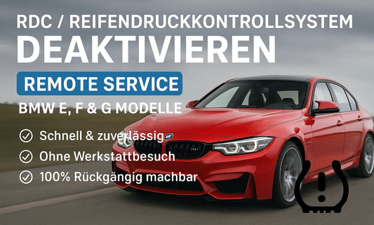 🔧 RDC / Reifendruckkontrollsystem deaktivieren – Remote Service für BMW E, F & G Modelle