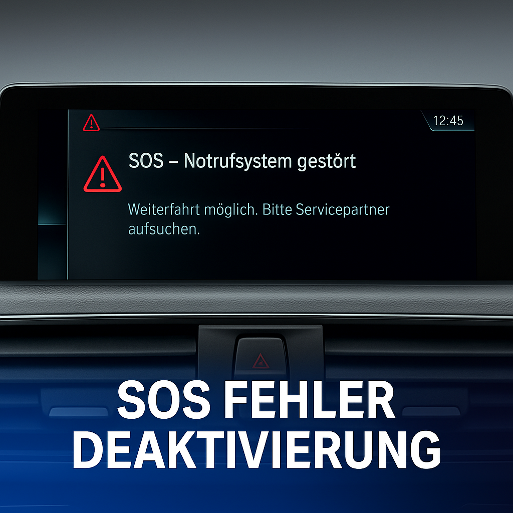 BMW SOS Fehler Deaktivierung – Notrufsystem Fehlermeldung beseitigen (Remote Service)