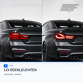 Vergleich serienmäßiger und LCI-Rückleuchten am BMW
