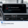 BMW Zentraldisplay mit SOS-Notrufsystem-Fehlermeldung